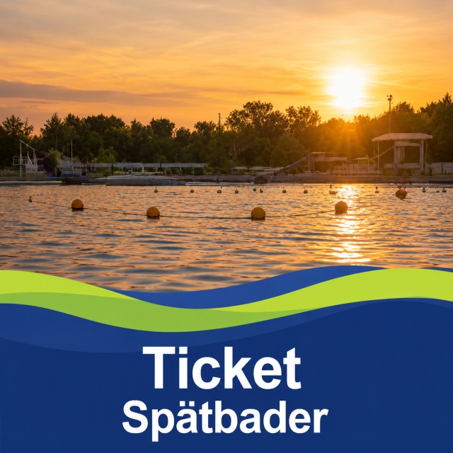 Spätbaderticket – einmaliger Eintritt ins Freibad ab 17:00 Uhr, gültig für 4 Wochen ab Kauf.
